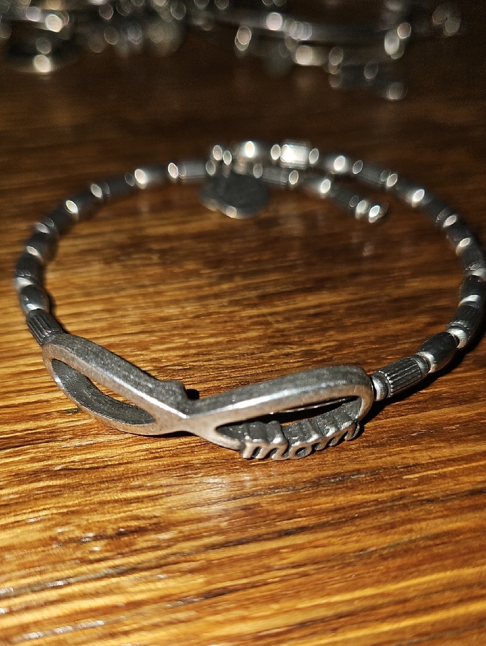 Alex and Ani Silver Toned Infinity Mom Bracelet